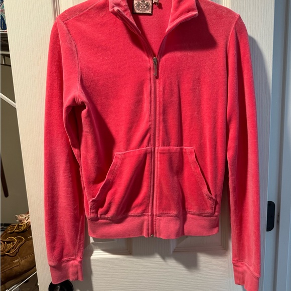 Juicy Pink Velour Jacket and Pants Set - Picture 5 of 9